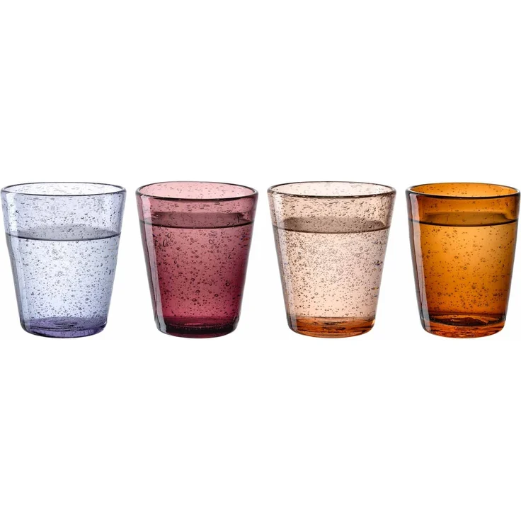 Leonardo BURANO Trinkglas-Set 4-teilig 330 ml warme Farben – Bild 1