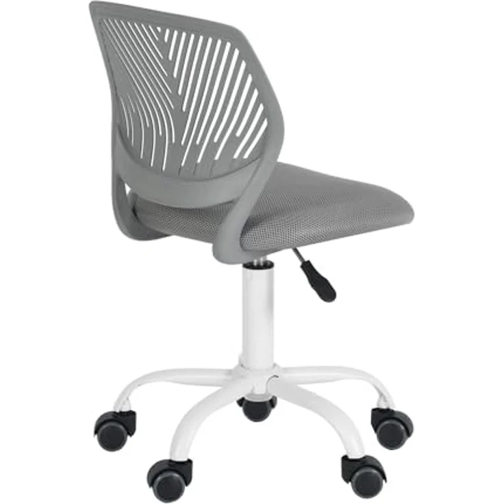 FurnitureR Schreibtischstuhl, ergonomischer Drehstuhl ohne Armlehnen, höhenverstellbarer Bürostuhl mit Rollen, komfortabler Arbeitsstuhl für Home Office, Schlafzimmer und Arbeitszimmer – Bild 6