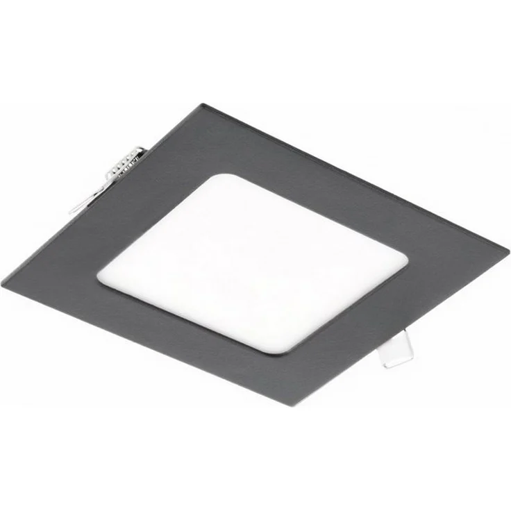 6W Eckige LED Einbauleuchte slim Panel Spot mit schwarzen Rahmen 120 x 120 x 22mm 560 Lumen Neutralweiß (4000 K) – Bild 1