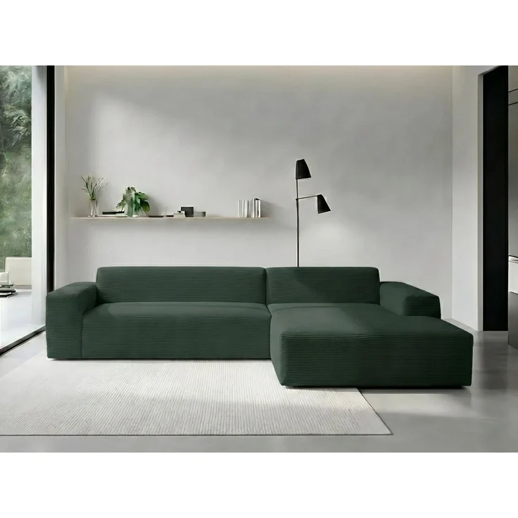 WERK2 Ecksofa Zeus-XL, urbanes Curvy Design, bequemes Mega-Sofa, große Sitztiefe – Bild 1