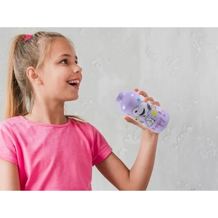 Snoopy Aluminium Trinkflasche 400 ml Kinder Flasche Sportflasche Wasserflasche – Bild 5