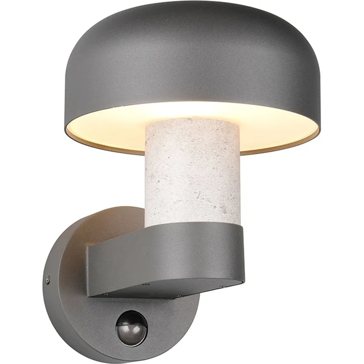 Außenwandleuchte FRASER Betonoptik mit Bewegungsmelder, H: 24cm – Bild 2