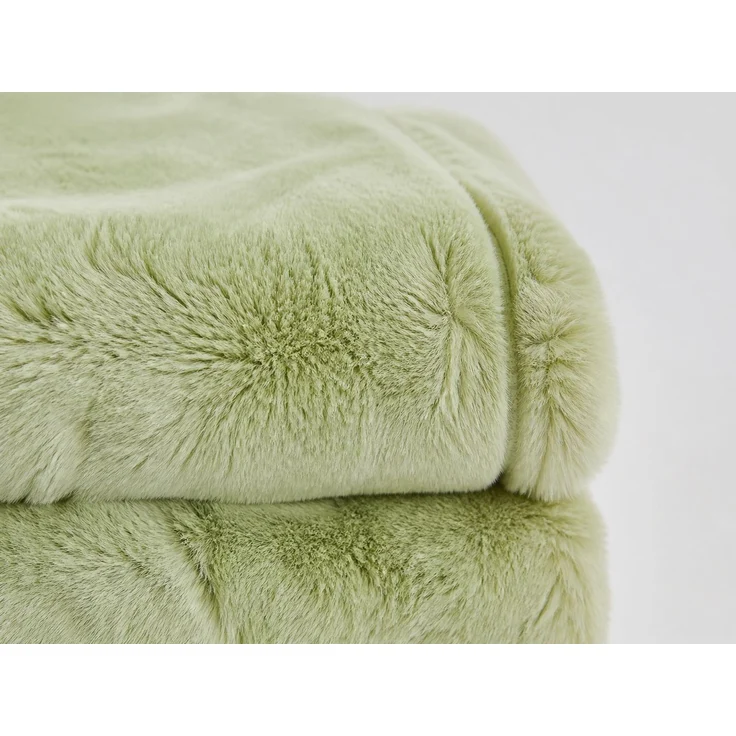 Flanell-Kuscheldecke für Sofa und Bett Grün 2 x 2.3 m – Bild 3