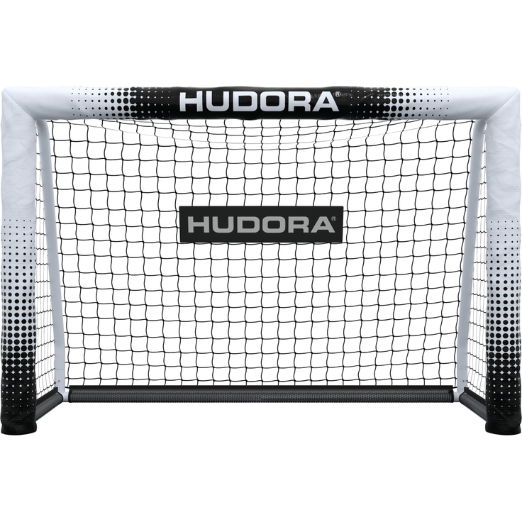 Hudora 'Pro Tect 120 Advanced' Fußballtor, Stahlrohrrahmen mit EPE-Schaumstoff ummantelt, Weiß / Schwarz, 120x80 cm – Bild 2