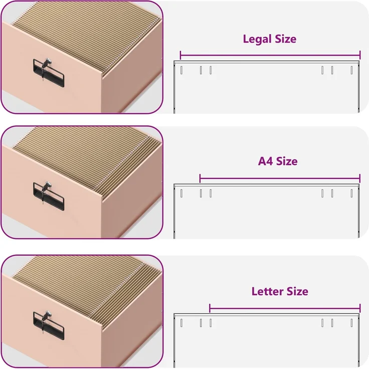 vidaXL Aktenschrank Rosa 45,5 x 42 x 74,5 cm Kaltgewalzter Stahl 891611 – Bild 11