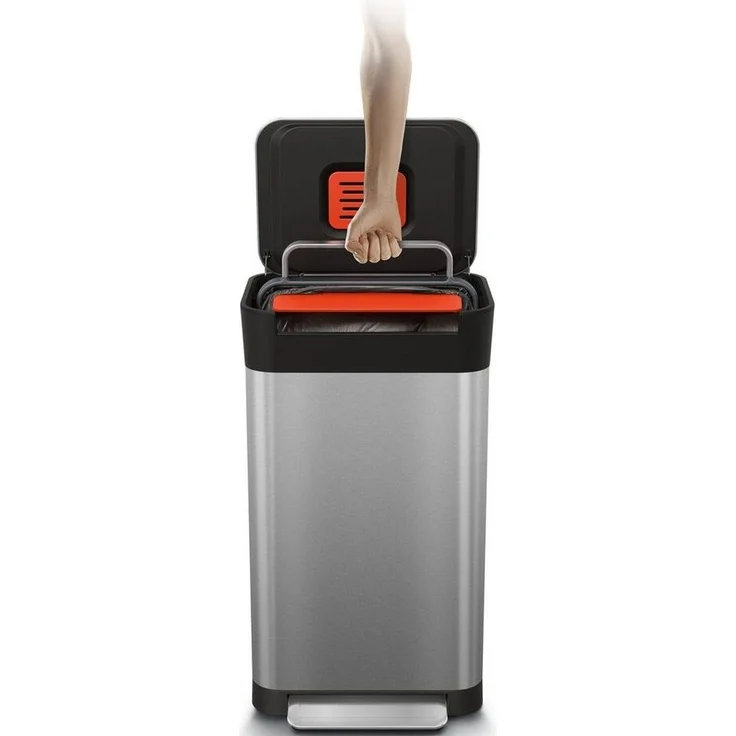 Joseph Joseph Titan Edelstahl 30L Abfalleimer inkl. Abfallpres – Bild 2