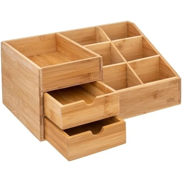 5five Organizer aus Bambus für Kosmetik 3 Schubladen – Bild 3