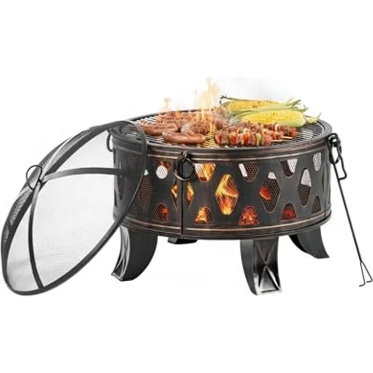 Feuerschale mit Grillrost 10053324 – Bild 1