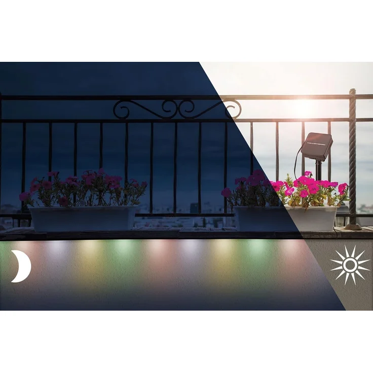 Paulmann No. 78897 LED Stripe Solar 3m IP44 inkl. Dämmerungssensor und Akku RGB – Bild 3