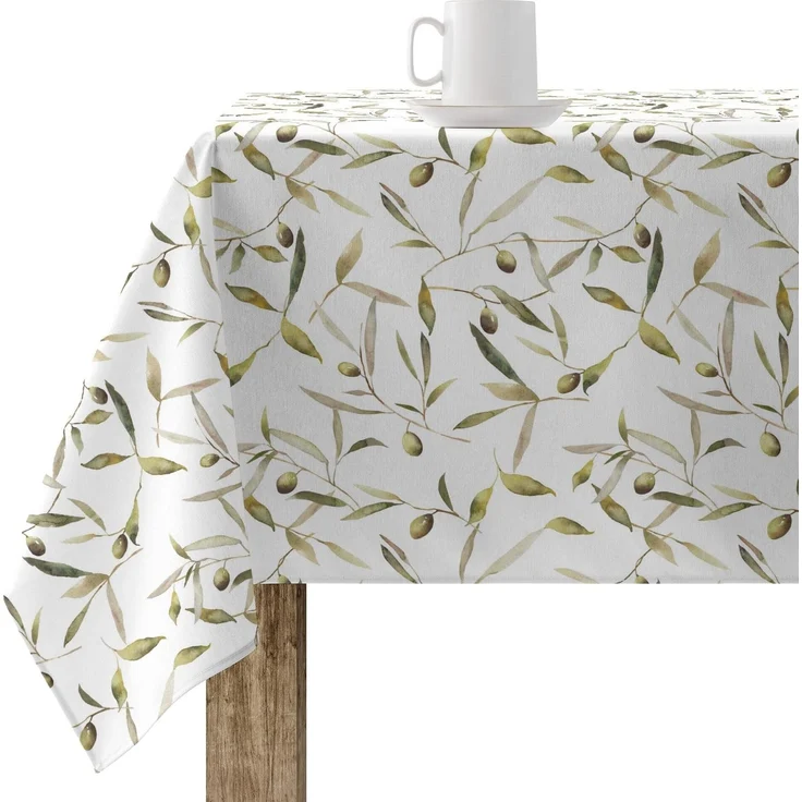 Belum T07 Tischdecke, schmutzabweisend, Größe 200 x 155 cm, extraweich, Mehrfarbig, 100% Bio-Baumwolle, Modell T07