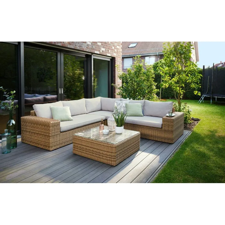 Primaster Lounge-Set Bora Bora Polyrattan Gartenmöbel Sitzgruppe Garten Lounge