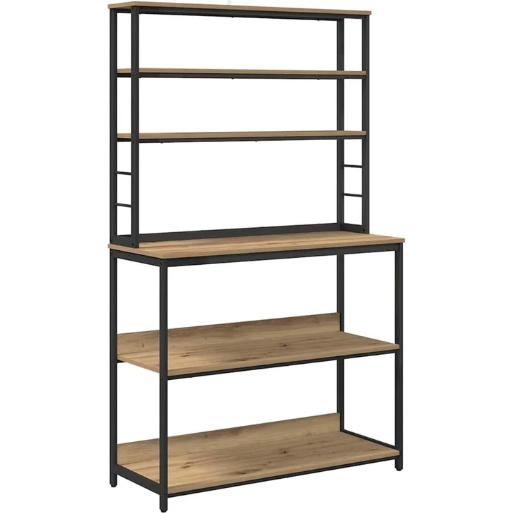vidaXL Küchenregal Artisan-Eiche 100 x 40 x 168 cm Holzwerkstoff 883897 – Bild 1