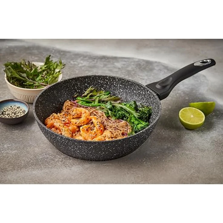 RESTO Kitchenware Bratpfanne Antlia, tiefe Pfanne mit ergonomischem Soft-Touch-Griff, Aluminium (1-tlg), Marmor-Antihaftbeschichtung, 4-lagig, für alle Herdarten geeignet – Bild 6