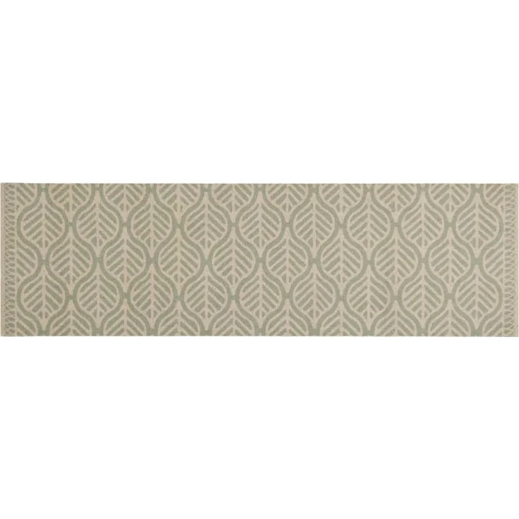 vidaXL Küchenteppich Waschbar Blätter 45x150 cm Samt 4005632 – Bild 1