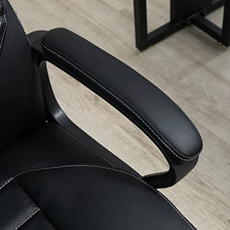 Vinsetto Massage-Bürostuhl, Schwarz, mit 4 Rücken- und 2 Sitzmassagepunkten, höhenverstellbar, Drehstuhl, 78x120x66 cm – Bild 8