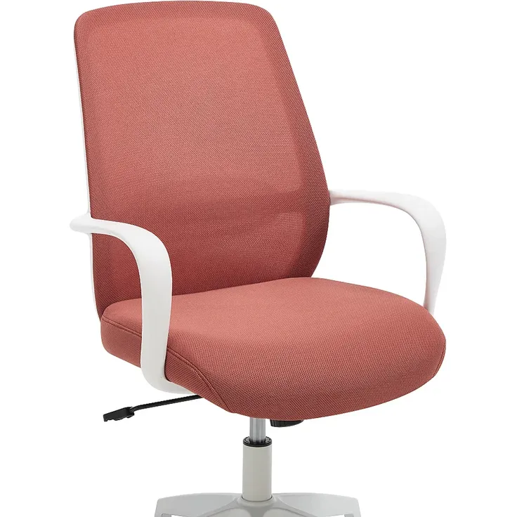 Vente-unique - VATISTA Office chair Stoff RotWeiß - B 61,5 cm x H 95,5 cm103 cm x L 60,5 cm – Bild 5