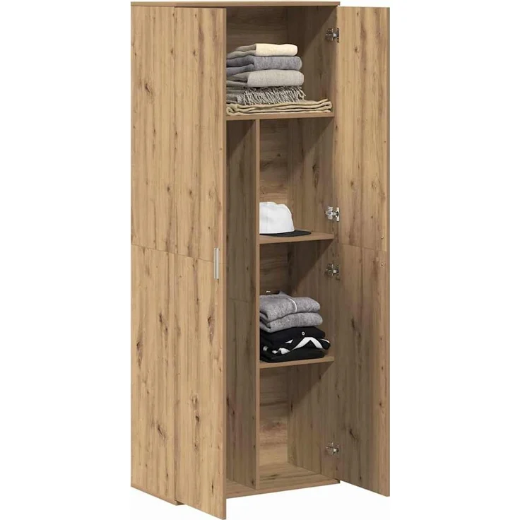 vidaXL Highboard Artisan-Eiche 70 x 33,5 x 180 cm Holzwerkstoff 3365565 – Bild 2