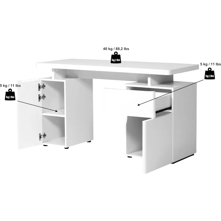 Jahnke Schreibtisch CUUBA-Libre 140 Montana Eiche – Bild 10