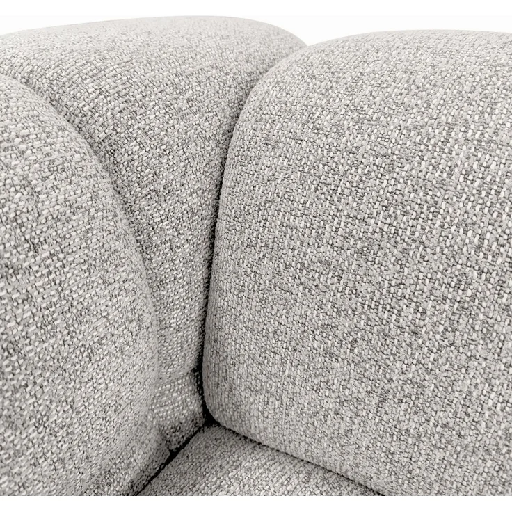 Ecksofa Designersofa BLANCHE in Stoff Bluvel Latte Ottomane Links – Bild 5
