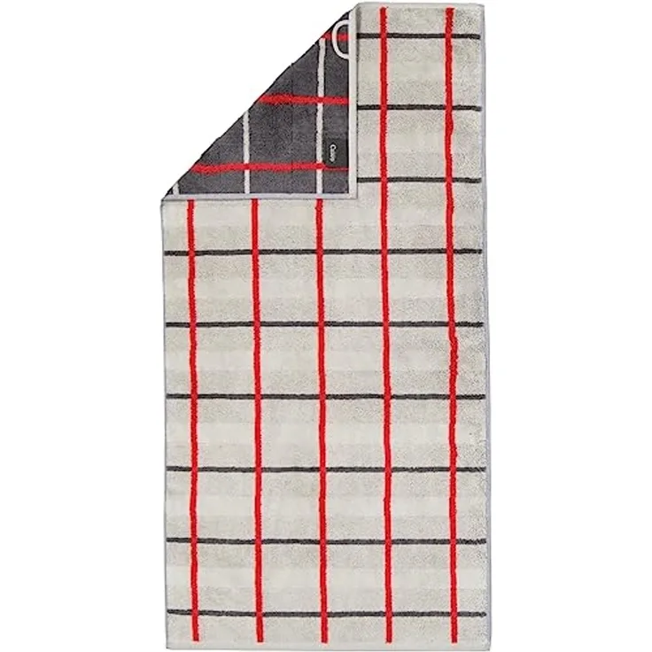 Cawö Handtücher Noblesse Square Karo 1079|Waschhandschuh 16x22 cm| platin