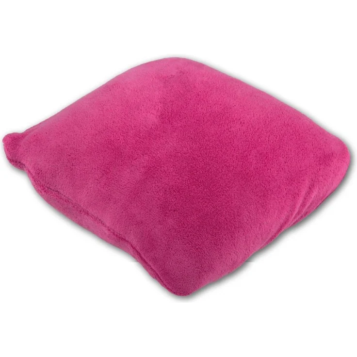 Deko-Kissen ca. 40x40cm, mit abnehmbaren flauschigen Bezug in vielen Farben ( Auswahl: Pink ) – Bild 2