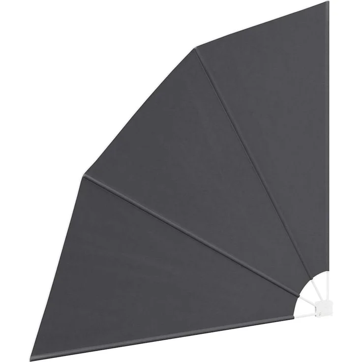 vidaXL Balkon Sichtschutz 210 x 210 cm Polyester Schwarz 42000935 – Bild 4