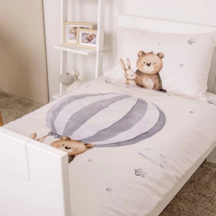 Baby Best Kinderbettwäsche – Ballonfahrt, 100% Baumwolle – Bild 2