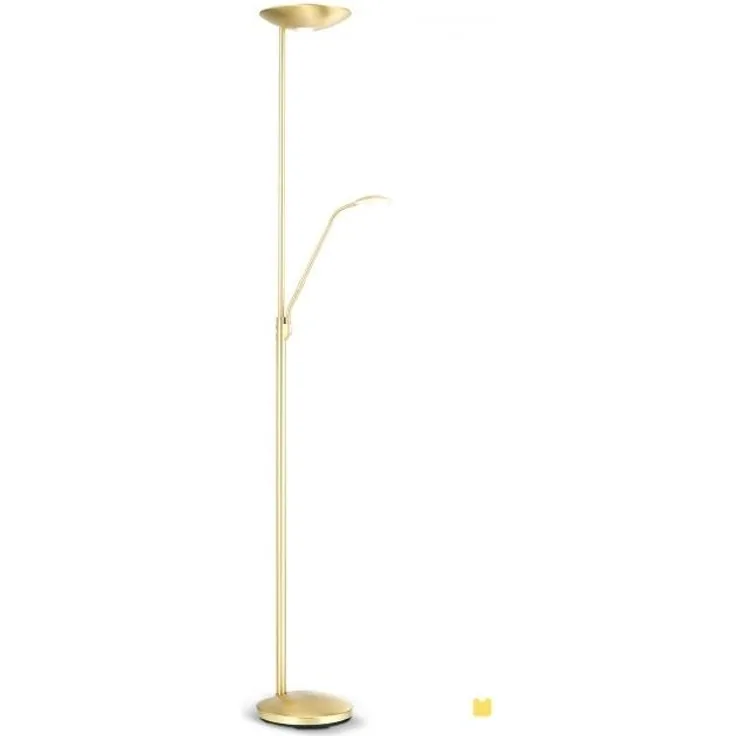 Hausmarke LED-Deckenfluter COBRA Messing matt Stl 12-1176 MS-matt
