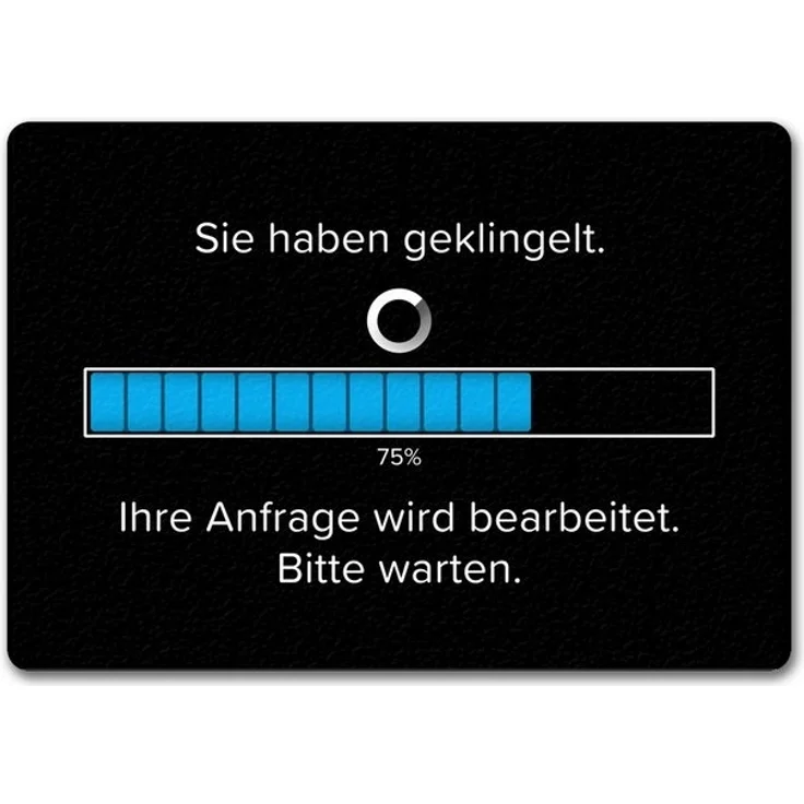 speecheese Fußmatte Sie haben geklingelt Fußmatte in 35x50 cm ohne Rand mit Spruch bitte – Bild 4