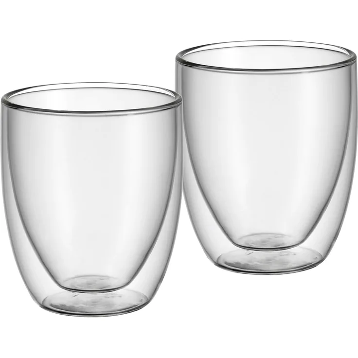 WMF Kult doppelwandige Cappuccino Gläser Set 2-teilig
