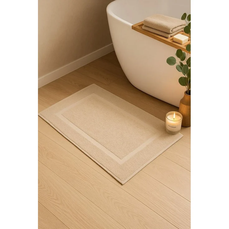 Betz Badematte 2er Set Badvorleger Premium Badematte Badteppich Größe 50x70 cm, beidseitig nutzbar, Baumwolle, Qualität 650g/m² – Bild 3
