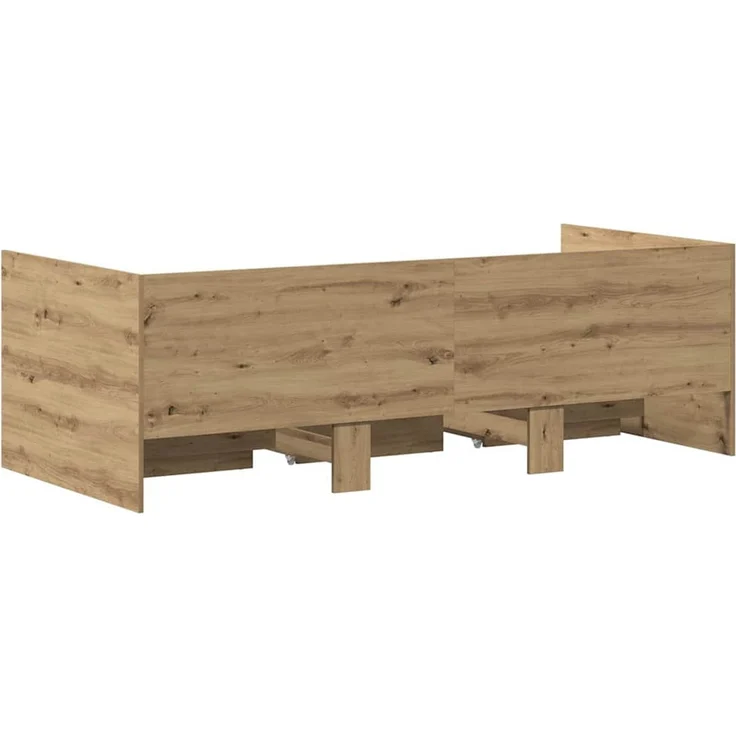 vidaXL Tagesbett mit Kopfteil Artisan-Eiche 90 x 190 cm Holzwerkstoff 3333997 – Bild 6