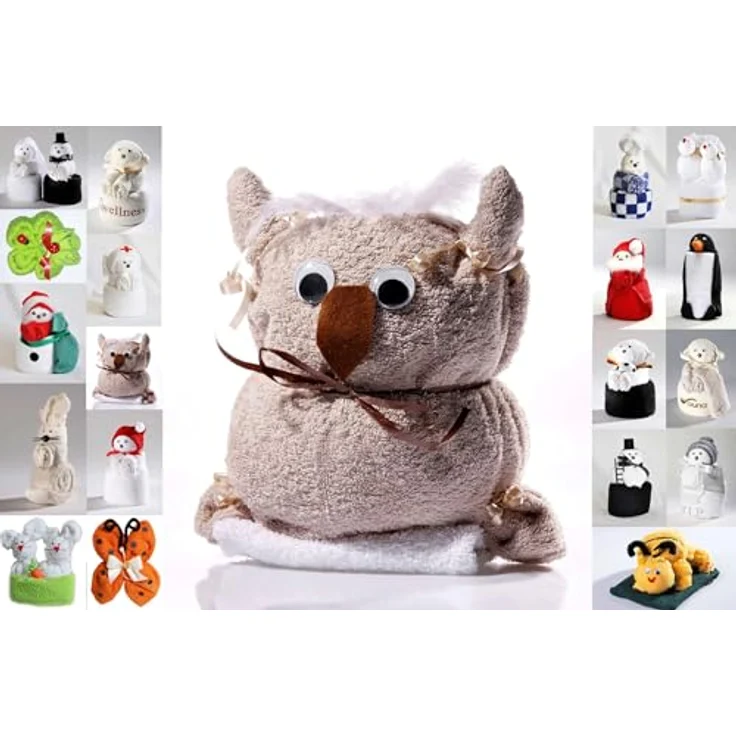 JACK Handtuch Set Frottier Geschenk Set viele Modelle Handarbeit Origami Gästetuch, (1-St), Waschhandschuh, gefaltete Tiere, tolle Geschenkidee – Bild 2
