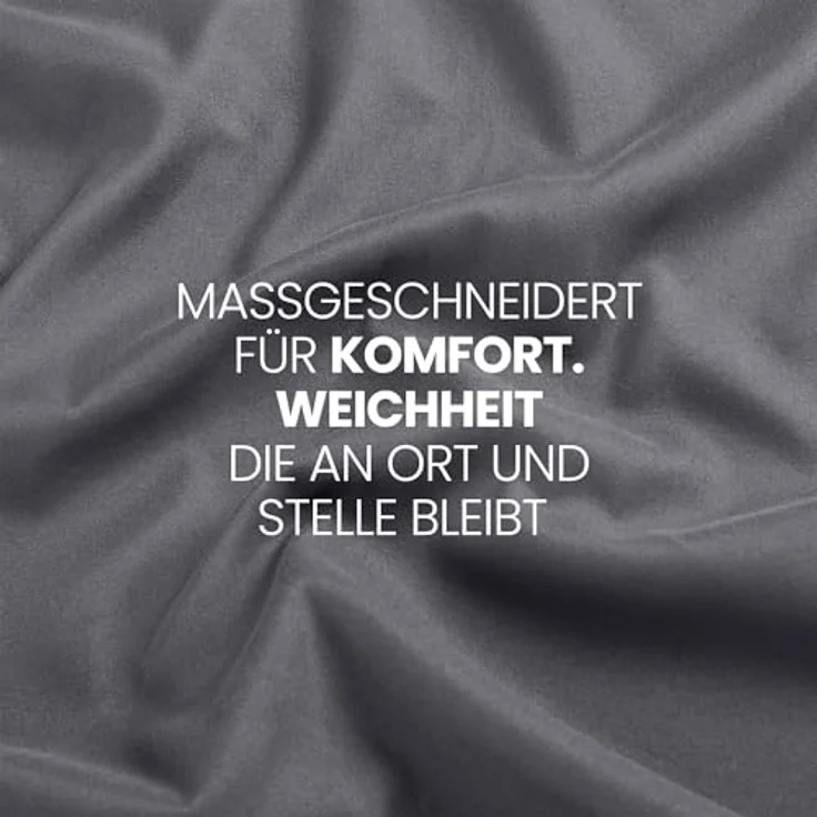 Utopia Bedding - Spannbettlaken 180x200 cm - Grau - Oeko-Tex Zertifiziertes Gebürstete Polyester-Mikrofaser Spannbetttuch - 35 cm Tiefe Tasche – Bild 8