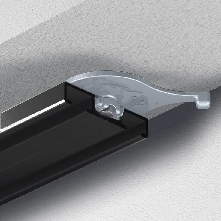 Garduna Vorhangschiene Wendeschiene, Aluminium, 1 oder 2-läufig, Aluminium – Bild 2