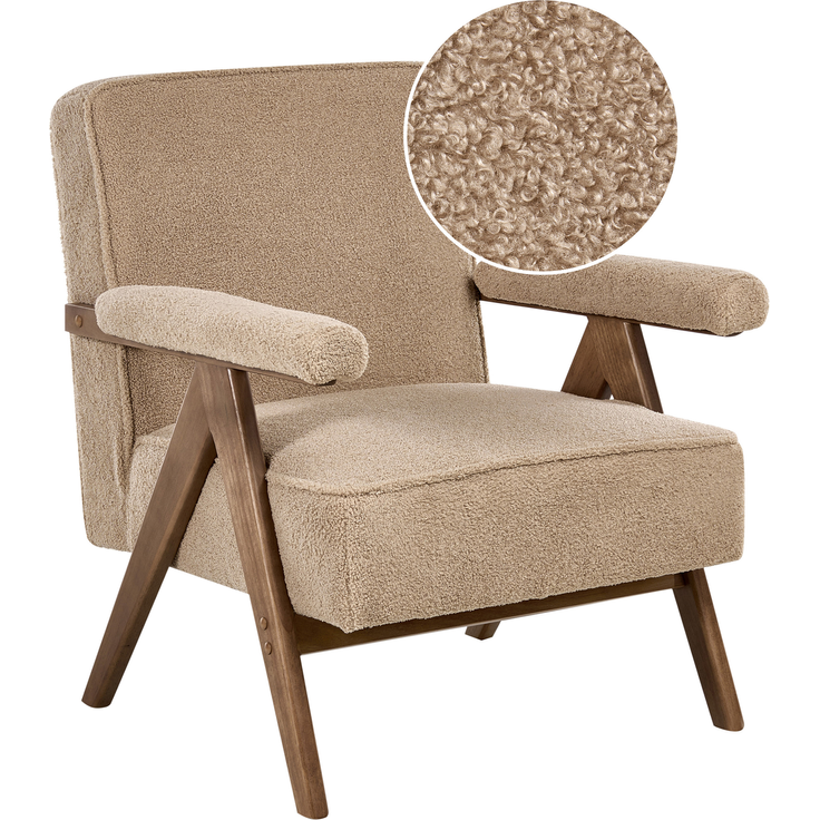 Sessel EVJE Bouclé Beige