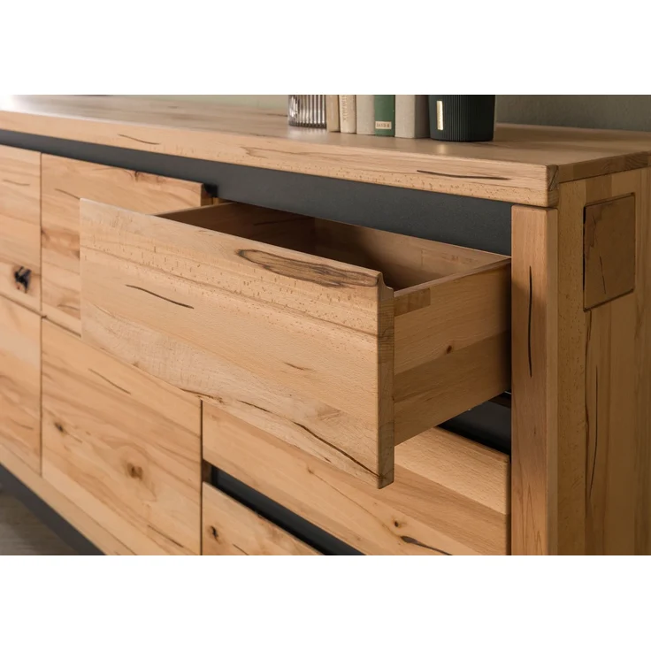 Sideboard Kernbuche 210x45x85 natur geölt VILLANDERS #152 – Bild 7