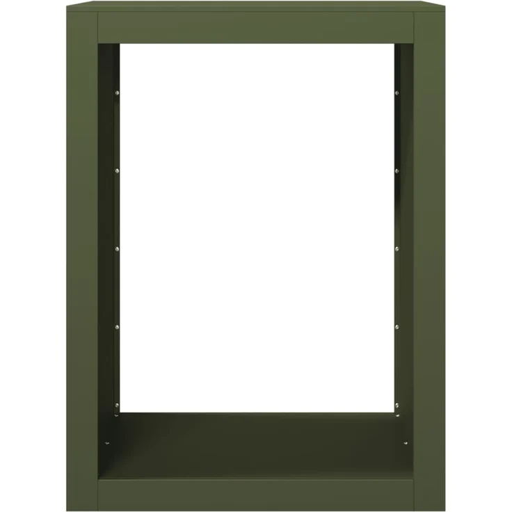 vidaXL Brennholzregal Grün 60x40x80 cm Stahl 850999 – Bild 3