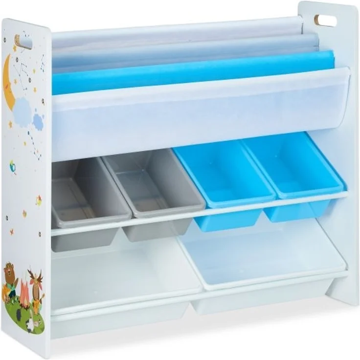Kinderregal mit 10 Fächern und Motiv – Bild 10