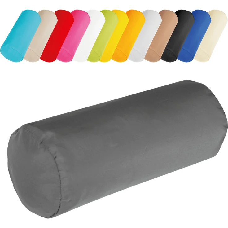 Bestlivings Nackenrolle 10x25cm ( BxL ) Bezug in der Farbe Schwarz, in vielen vers. Farben – Bild 6