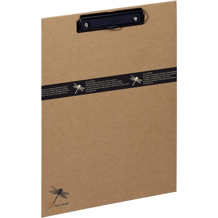 PAGNA Klemmbrett Pur 44009-11 DIN A4 hellbraun Karton, 1 St. – Bild 2