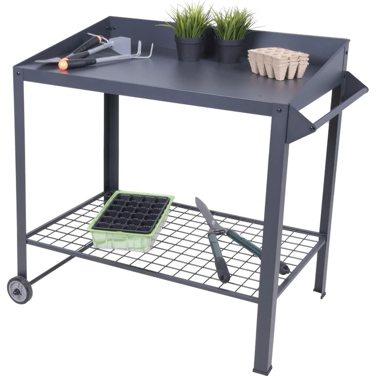 Mobiler Pflanztisch DIANA Blumentisch Gartentisch Ablage Garten Terrasse Tisch – Bild 1