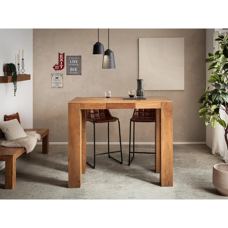 Rustikales Wandboard Osbon – Massivholz Balkendesign mit 100 cm Breite – Platz für Deko, Bilder & mehr | massivum – Bild 6