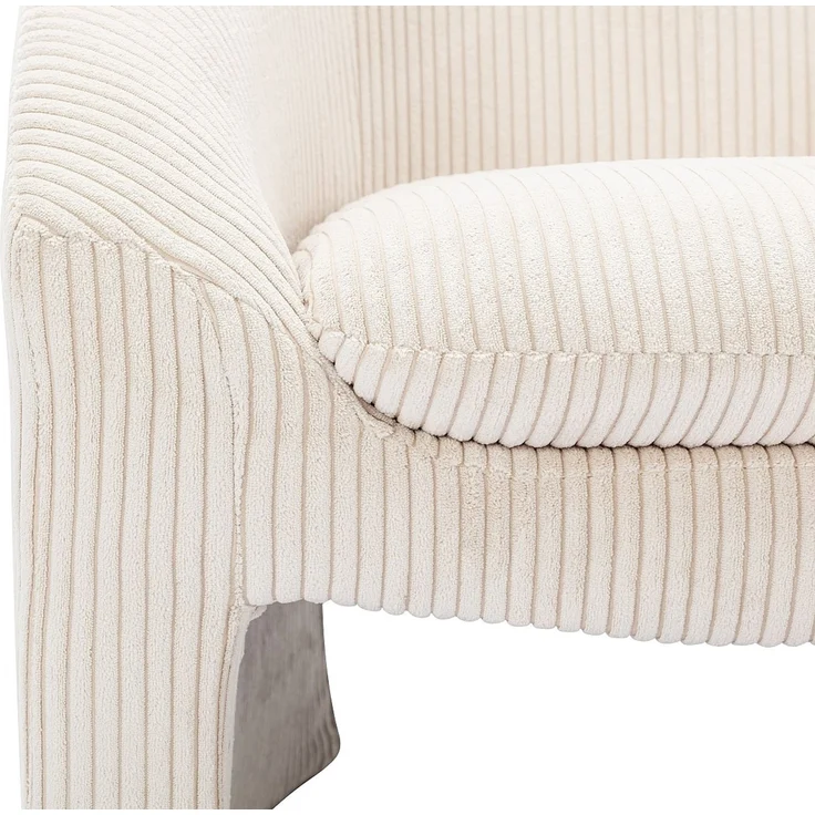 Vente-unique - OSSANA - Sessel mit gerader Rückenlehne - Plastik - Kunststoff (PVC) - Cremefarben - 83 x 74 x 74 cm – Bild 6