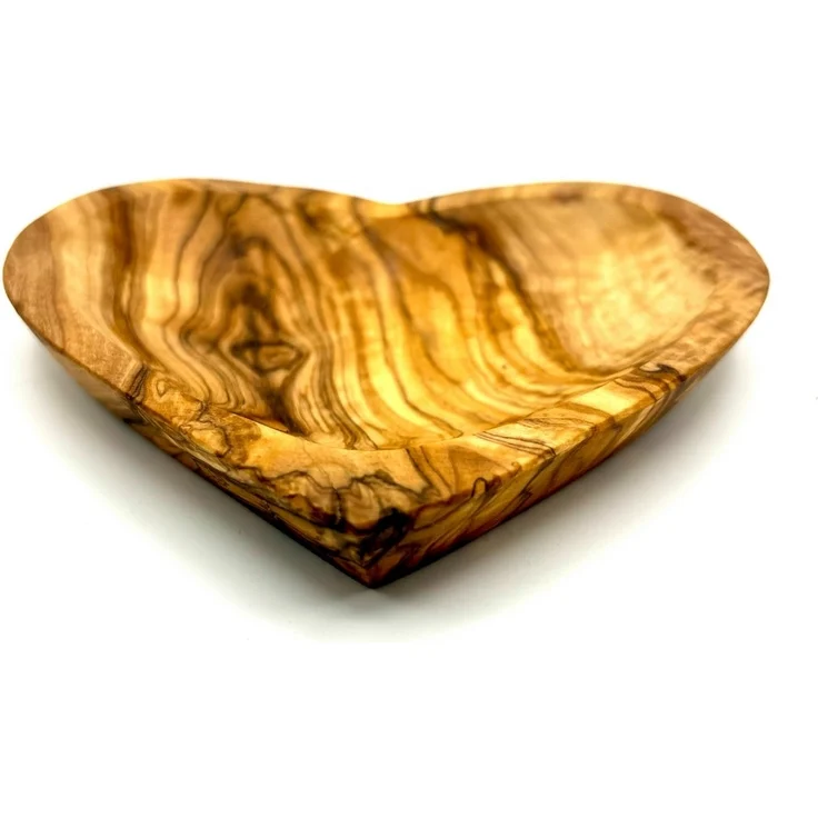 Olivenholz-erleben Snackschale in Herzform aus Olivenholz, Breite ca. 14 cm, (1-tlg), Die Herzform bringt Wärme und Natürlichkeit in jeden Raum – Bild 4