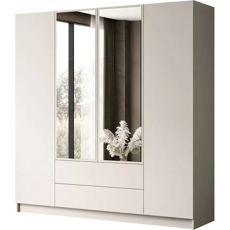 Lookway Kleiderschrank AUREL 4D2SZ KASCHMIR mit Schubladen