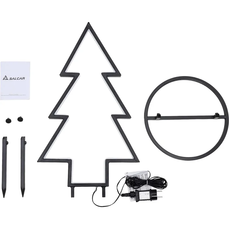 SALCAR XXL 3D LED Gartenstecker Tannenbaum 60cm – Bild 8