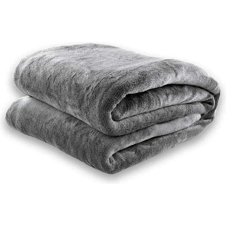 Wohndecke flauschige, tragbare Kuscheldecke mit Ärmeln und Fußtasche, Gräfenstayn, warme Ärmeldecke - TV Decke zum Anziehen - 200x170cm grau – Bild 4