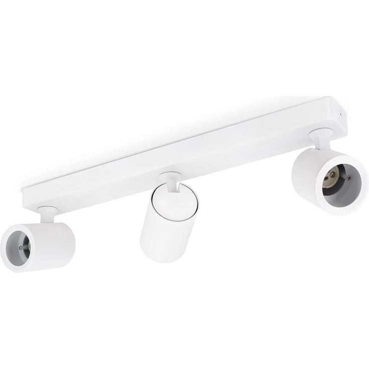 linovum LED Aufbaustrahler TENJO Deckenstrahler 3 flammig weiss Spots drehbar & schwenkbar, Leuchtmittel nicht inklusive – Bild 1