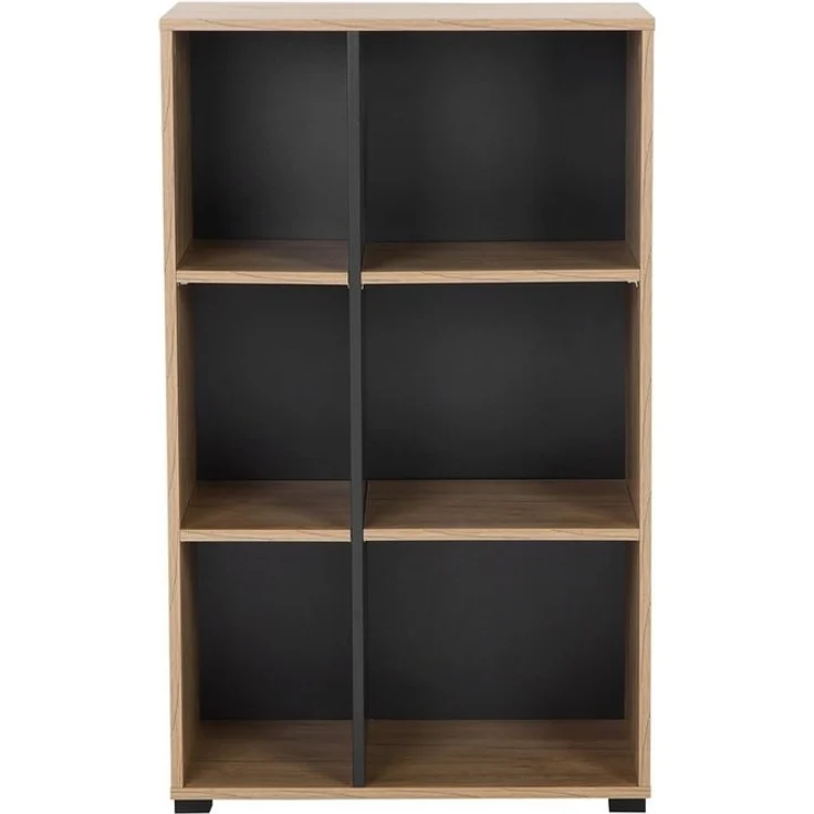 Places of Style Aktenregal Moid, Bücherregal, Maße 64,5x40x106 cm, 6 Fächer für viel Stauraum – Bild 2